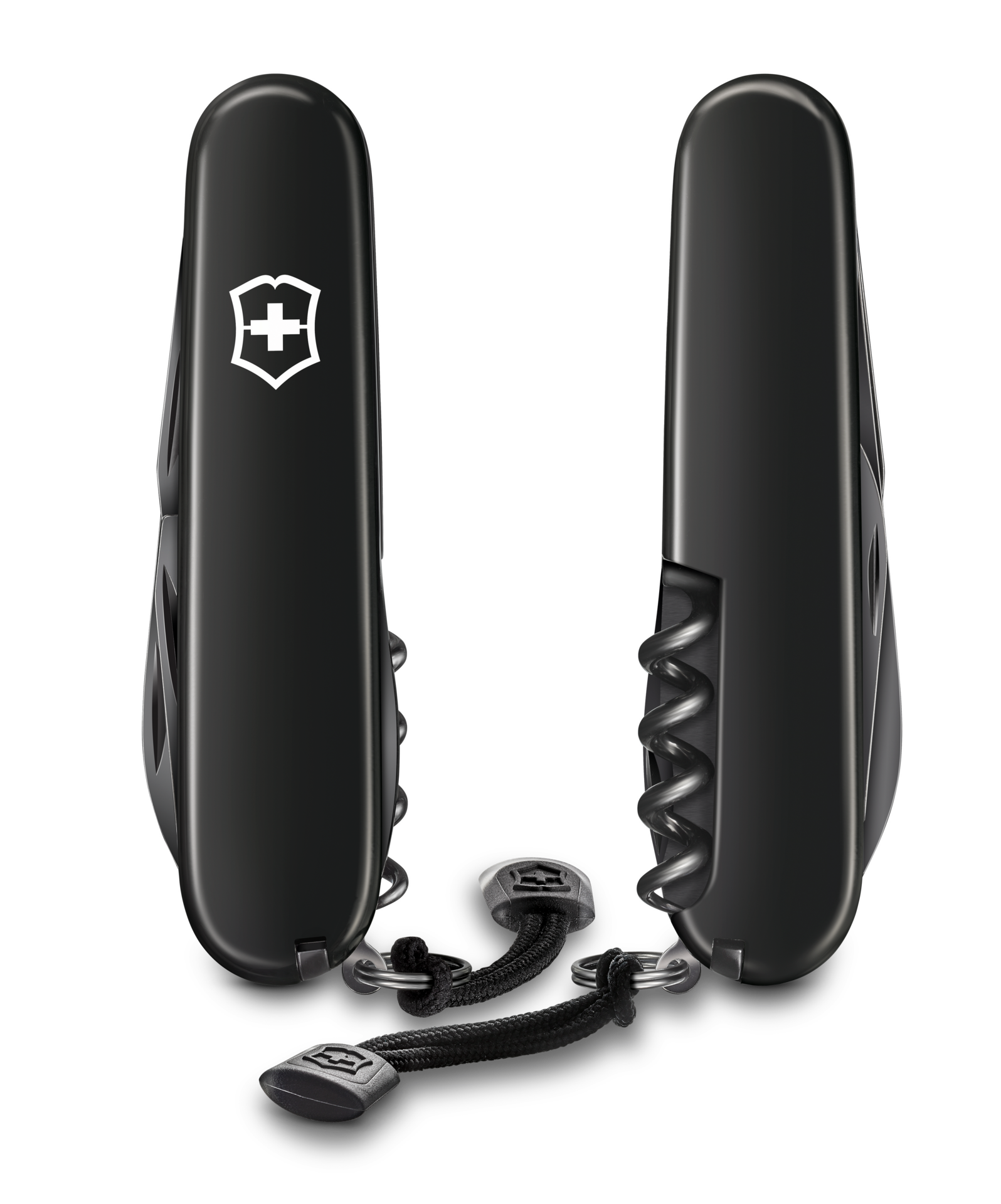 Victorinox Taschenmesser Sackmesser Spartan onyx schwarz zu vorne und hinten