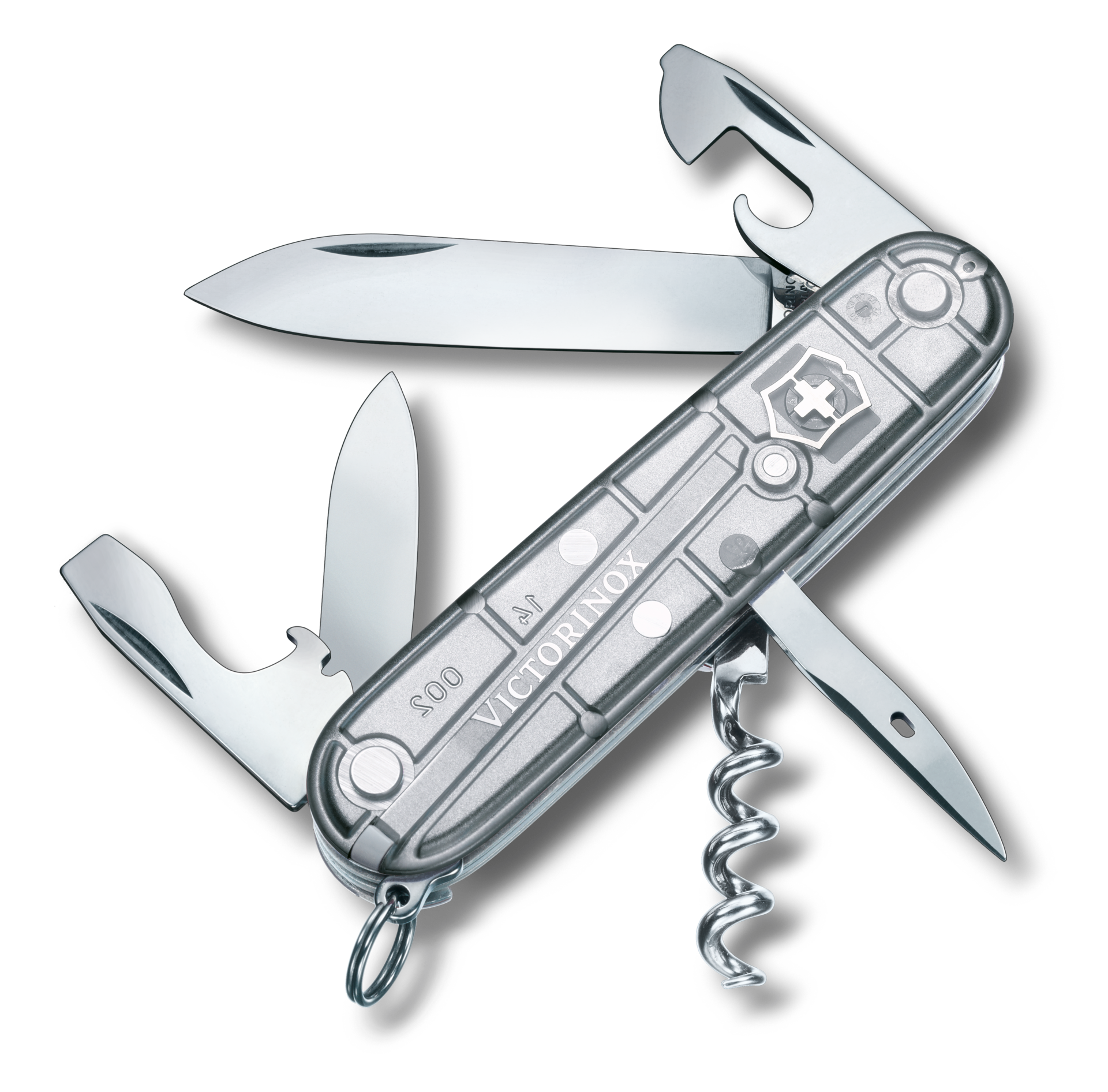 Victorinox Taschenmesser Sackmesser Spartan silber transparent offen