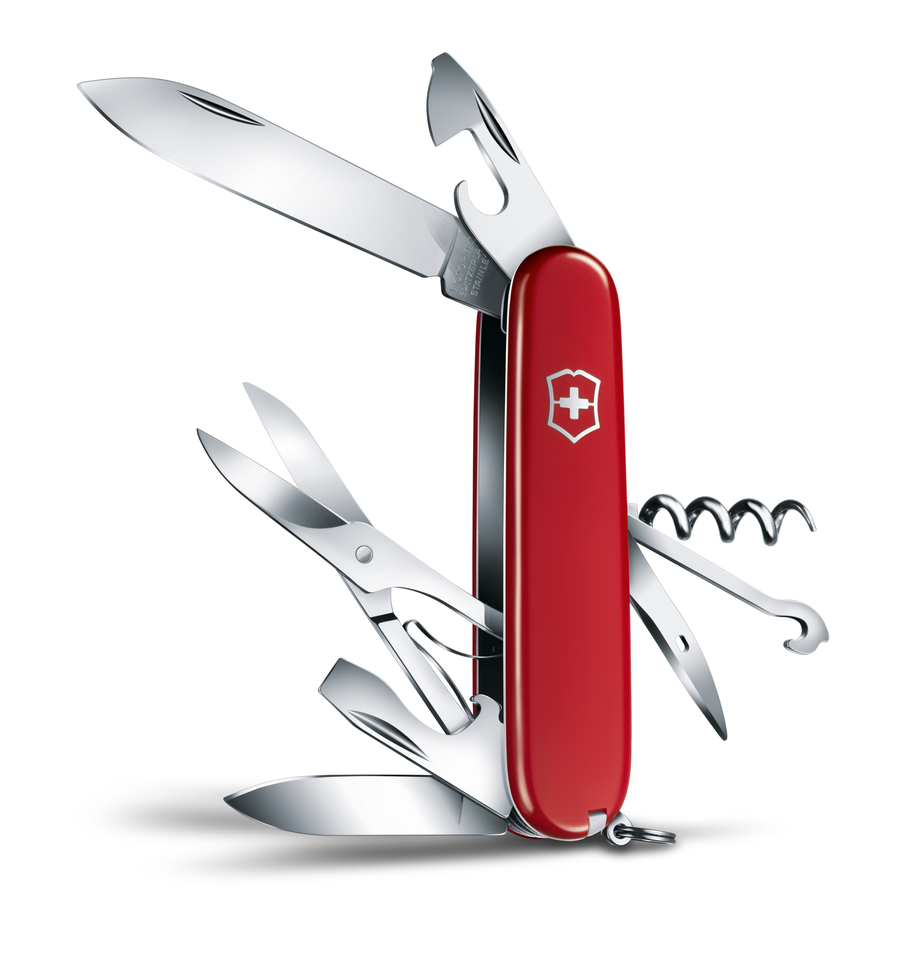 Victorinox Taschenmesser Sackmesser climber rot offen 2