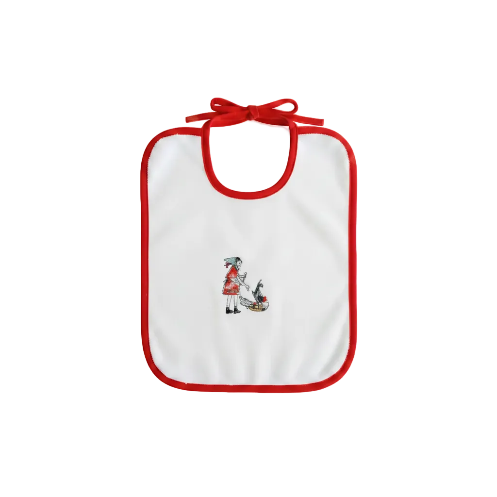 Flurina embroidered terry bib