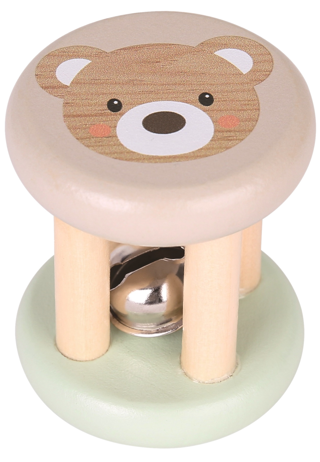 Greifling Bär mit Glöckli Holz