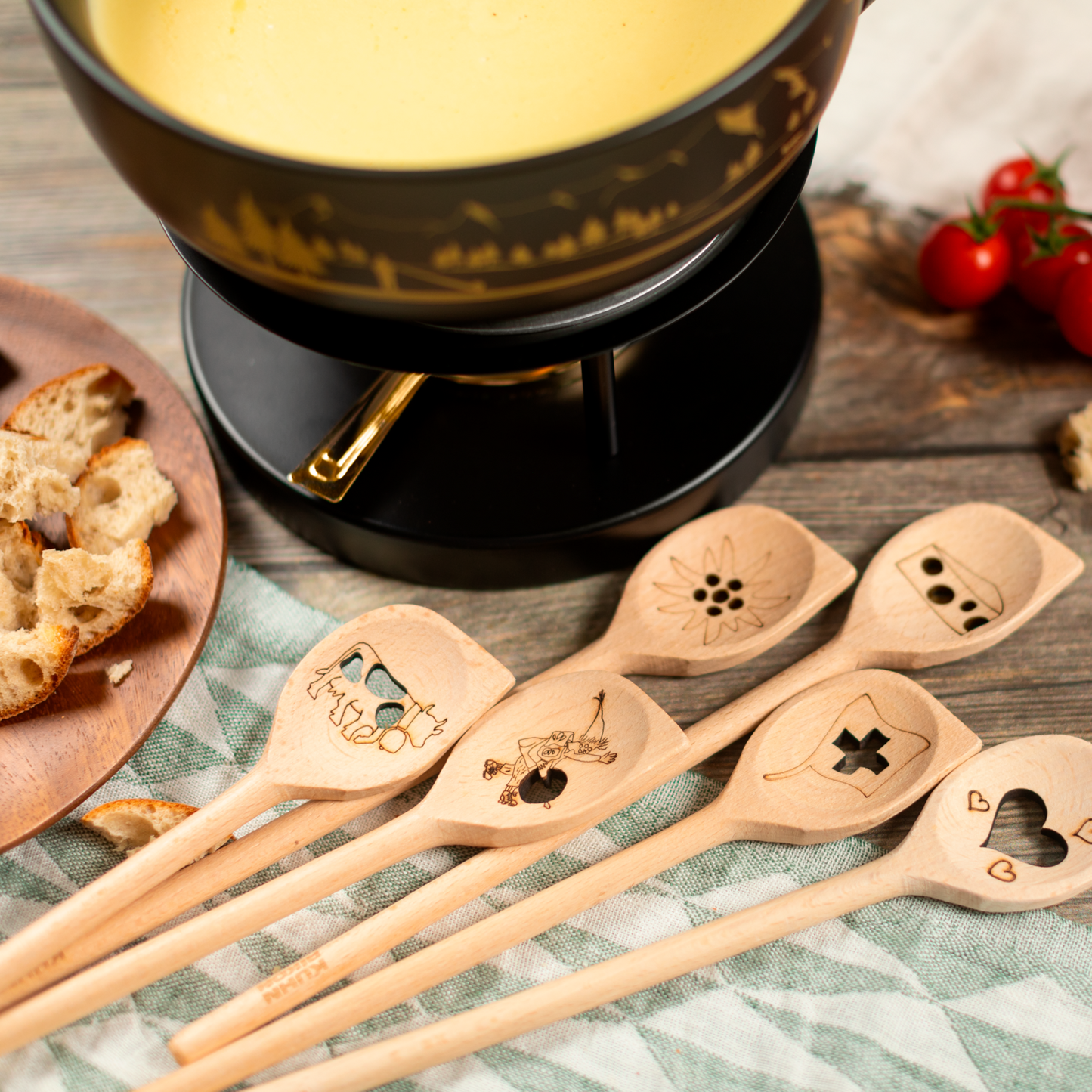 wooden ladle cow beech