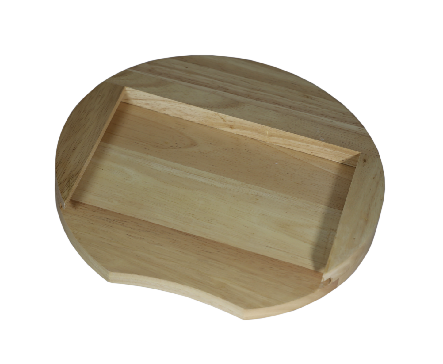 Tagliere rotondo per formaggi con coltelli per formaggio, Alpaufzug, legno, 30 cm