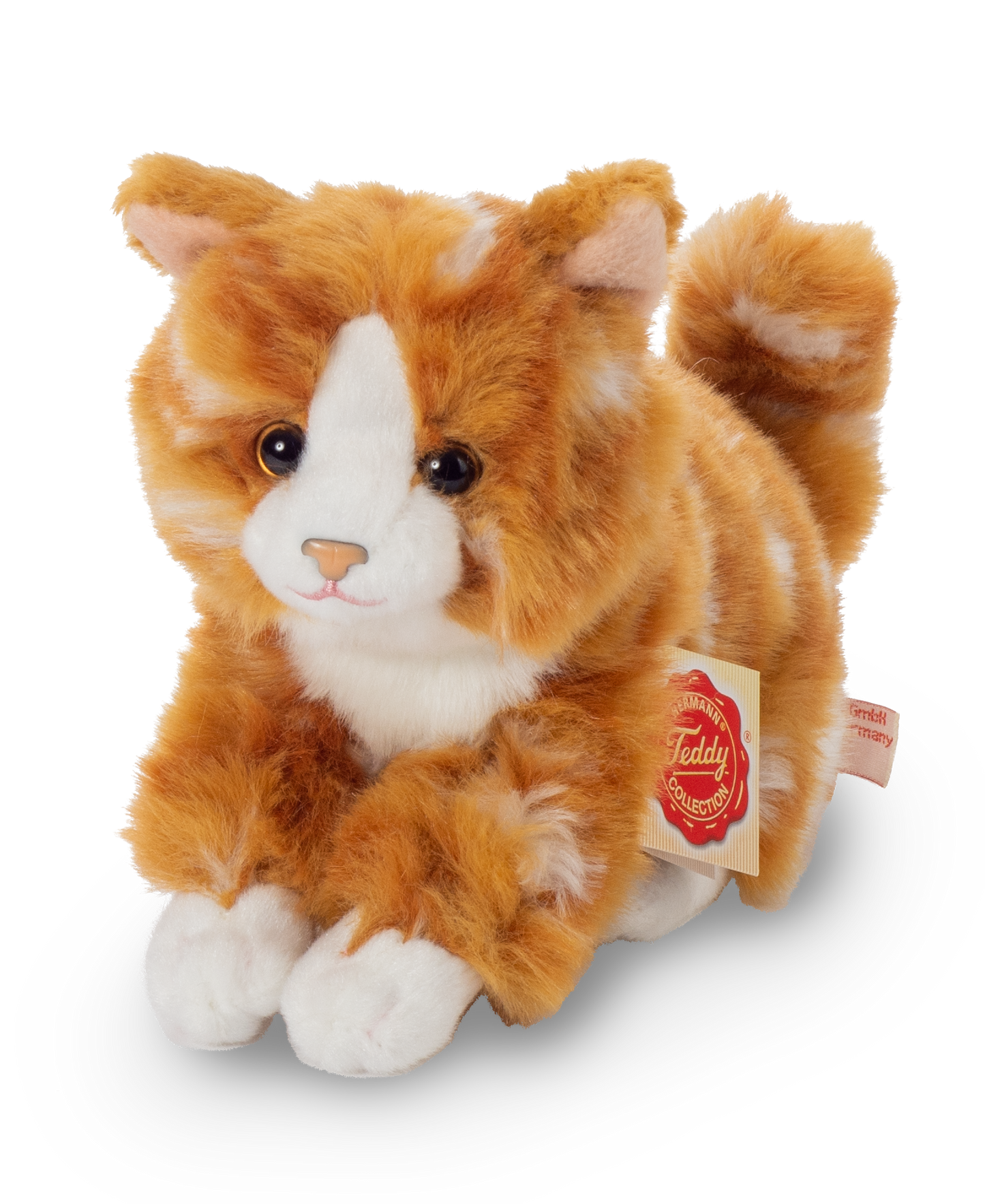 Katze 2-farb. sort. Plüschtier 18cm