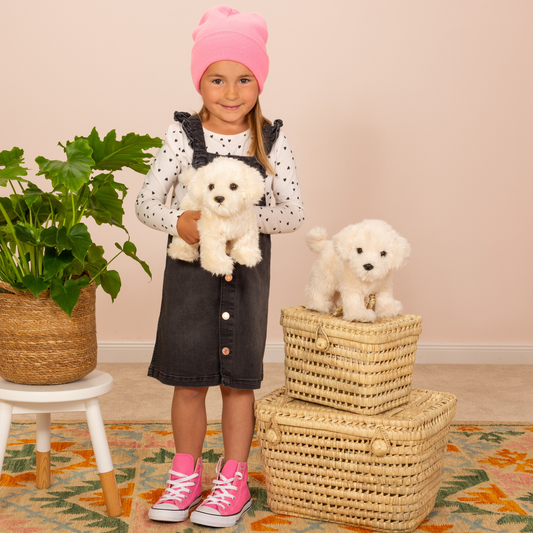 Malteser stehend Plüschtier 23cm