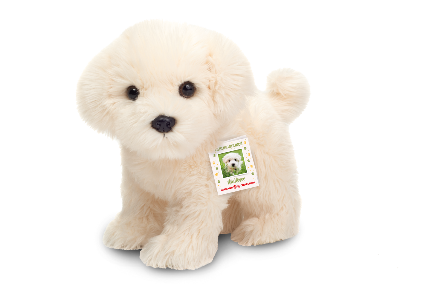 Malteser stehend Plüschtier 23cm