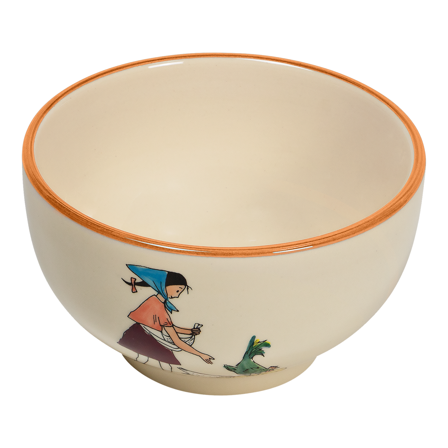 Flurina cereal bowl with chicken ceramic 14cm