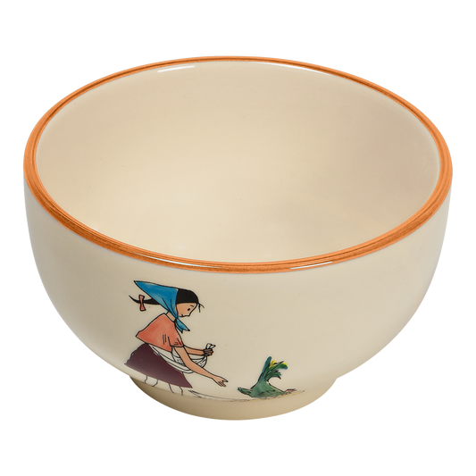 Flurina cereal bowl with chicken ceramic 14cm