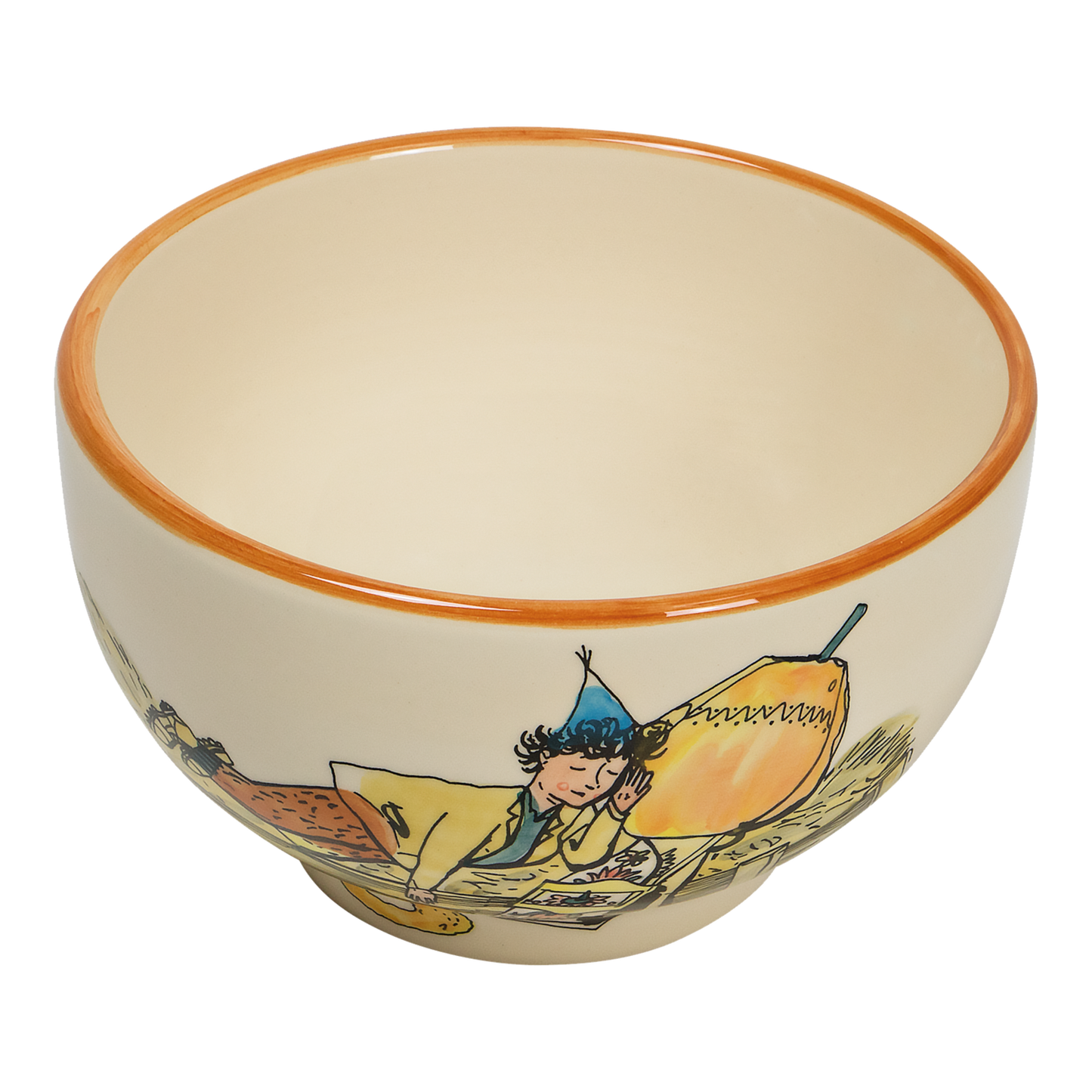 Cereal bowl Ursli sleeps on a bell ceramic 14cm
