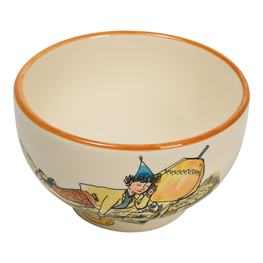 Cereal bowl Ursli sleeps on a bell ceramic 14cm