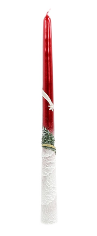 Stabkerze Weihnachten Stern/Baum 30cm