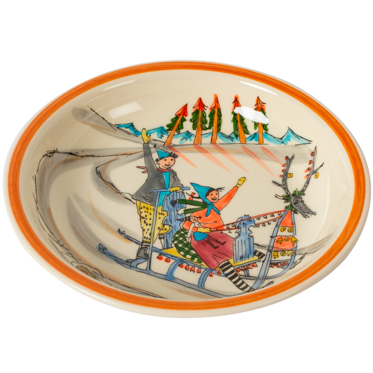 Schlitteda ceramic soup plate 21cm