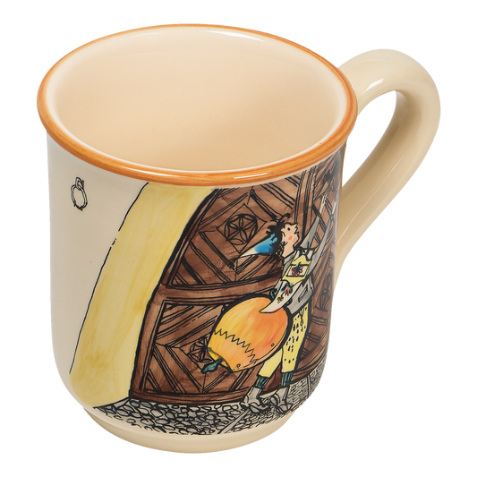 Henkeltasse Ursli am Tor  /Keramik
