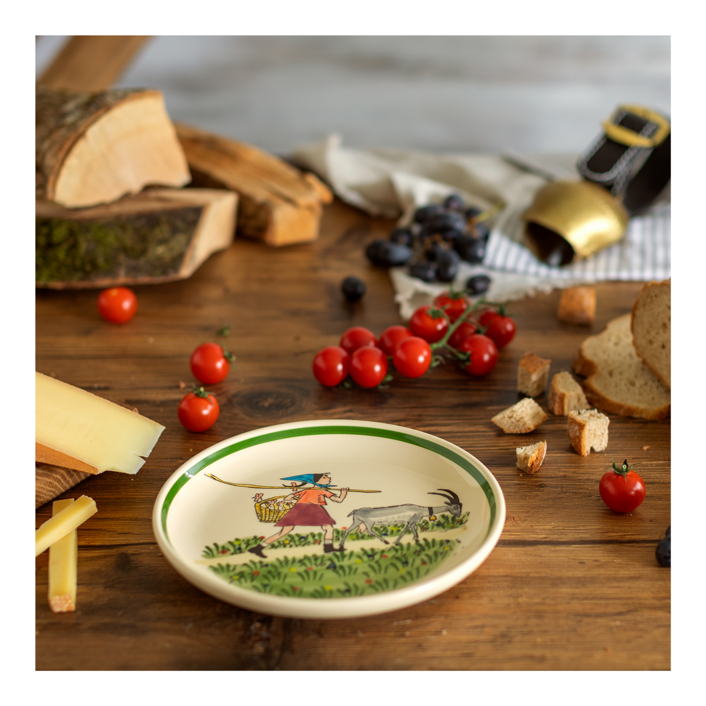Flurina cereal bowl with goat ceramic 14cm